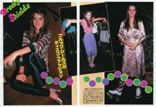 Brooke Shields At Disco 1981 Japan Picture Clippings 2 - Sheets Ob/u