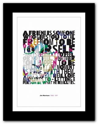 Jim Morrison ❤ Typography Quote Poster Art Limited Edition Print The Doors 2
