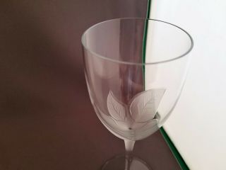 5 Touch Of Glass Crystal Frosted Petals Wine Glasses Pattern TUG1 3