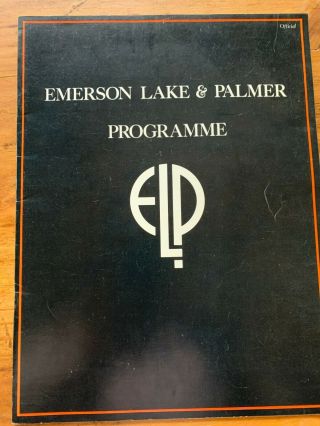 Emerson,  Lake & Palmer 1977 Work I Tour Concert Program