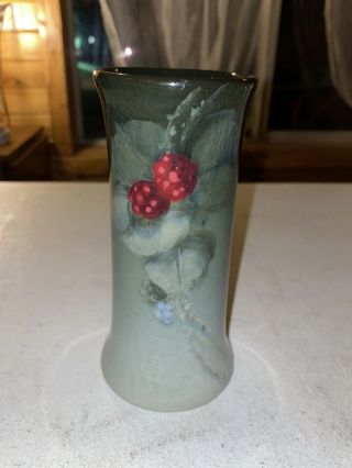 6 1/2 " Weller Eocean Raspberry Vase