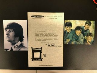 Ringo Bed Sheet From Kansas City 1964 Concert Signed Photo 26