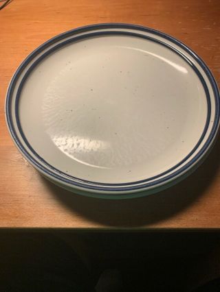 Mikasa Le Buffet Basic Blue (6) Dinner Plates 10 1/2 " Vintage Rare