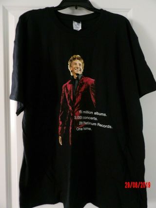 Barry Manilow Black Music And Passion T - Shirt - Size Xl