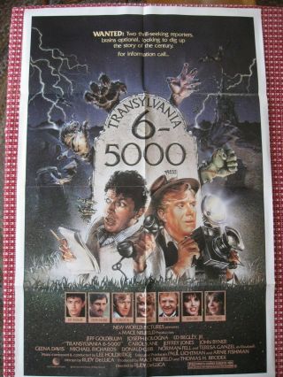1985 Transylvania 6 - 5000 1 Sheet Movie Poster Goldblum Begley Comedy Horror