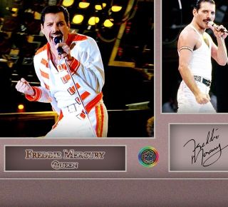 Freddie Mercury Queen signed autograph Music photo FRAMED print 3