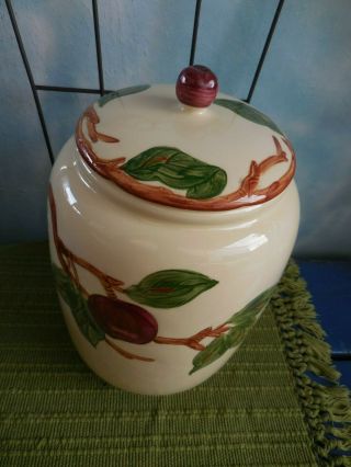 1940 ' s Vintage Franciscan Ware Apple cookie Jar As Seen 2