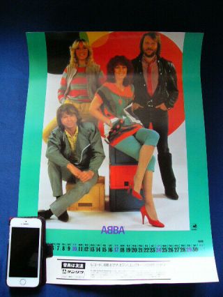1983 Abba Japan Vintage Poster Calendar Very Rare