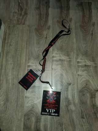 X - Japan Tokyo Dome 2008 All Access Pass & Backstage Pass