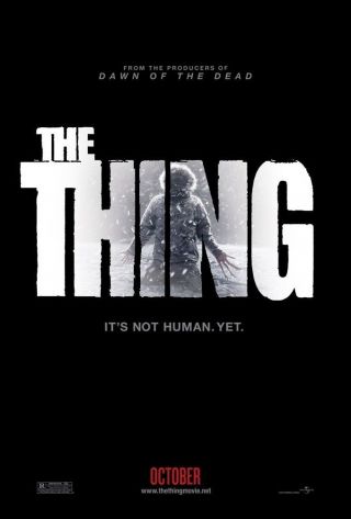 The Thing Movie Poster 1 Sided Advance Vf 27x40 Joel Egerton