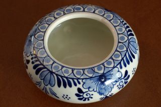 Vintage Dutch Delft Blue Tea Strainer Hand Painted 5