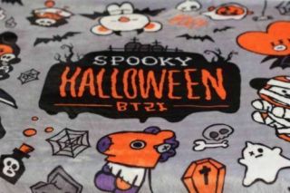 BTS Spooky Halloween BT21 Q Version Cartoon TATA COOKY CHIMMY Blanket 6
