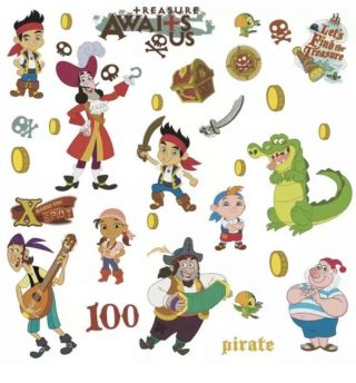 Disney Junior Jake And The Neverland Pirates Peel And Stick Wall Decals 32