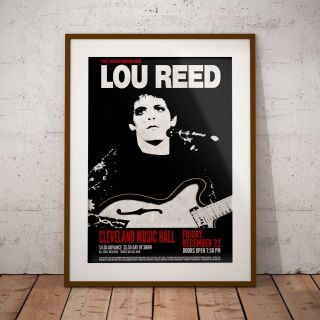 Lou Reed Early Concert Poster Print Three Sizes Exclusive Velvet Underground
