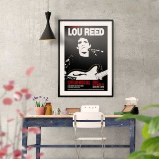 Lou Reed Early Concert Poster Print Three Sizes Exclusive Velvet Underground 2