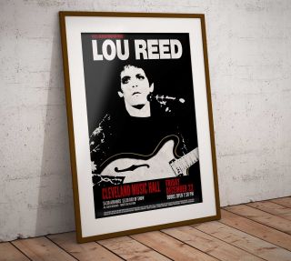 Lou Reed Early Concert Poster Print Three Sizes Exclusive Velvet Underground 3