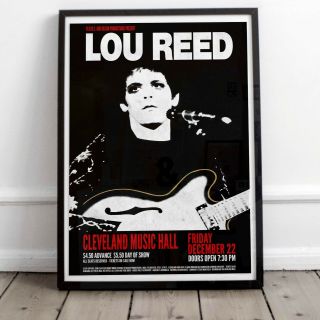 Lou Reed Early Concert Poster Print Three Sizes Exclusive Velvet Underground 4