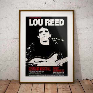 Lou Reed Early Concert Poster Print Three Sizes Exclusive Velvet Underground 5