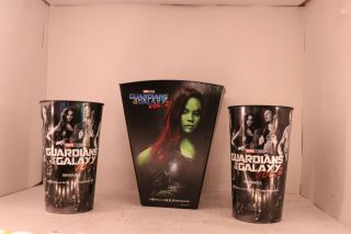 Marvel Guardians Of The Galaxy Vol 2 Movie Popcorn Bucket And 2 440z Cups