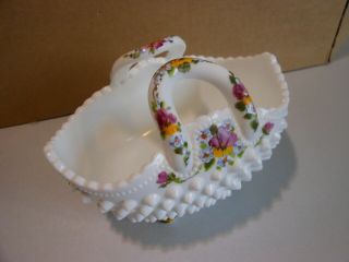 1986 Fenton Hand Painted Pansy 