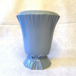 Vintage Abingdon Pottery Bow Vase Blue 593 Collectible Decorative Usa
