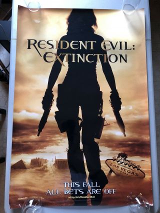 Resident Evil : Extinction - Double Sided 27x40 Theater Movie Poster