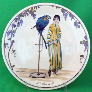 Design 1900 By Villeroy & Boch Bread & Butter 6.  5 " Parrot Made In Luxembourg
