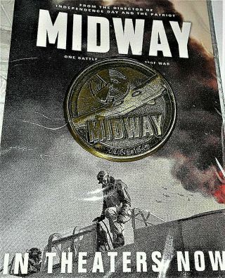 Set Of 5 - Midway Movie Promo Pin 2019 In Wwii War - 5 Pins