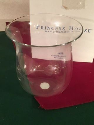 Princess House 5351b Crystal Candle Holder.  Nib