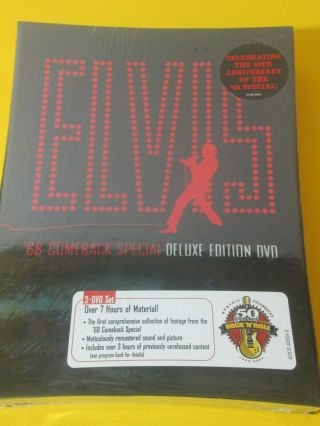 Rare Elvis 68 Comeback Special 40 Years With Stickers Dvd Set