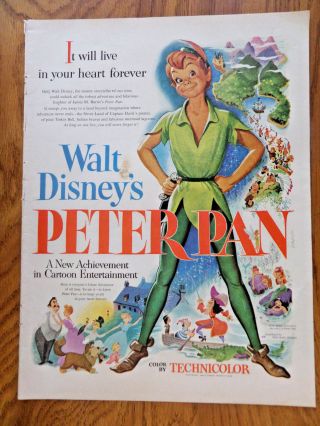 1953 Movie Ad Walt Disney 