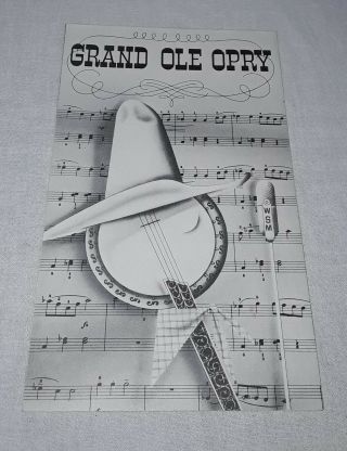 Grand Ole Opry Program September 4,  1954