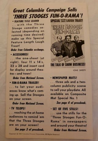 1959 Pressbook Three Stooges 4 Page