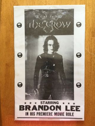 Brandon Lee The Crow Movie Poster Gothic Scene 1994 Black Darkness