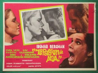 Ingmar Bergman The Passion Of Anna Liv Ullman En Passion Mexican Lobby Card 7