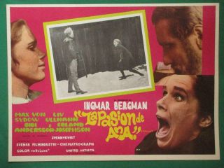 Ingmar Bergman The Passion Of Anna Liv Ullman En Passion Mexican Lobby Card 3