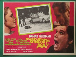Ingmar Bergman The Passion Of Anna Liv Ullman En Passion Mexican Lobby Card 5