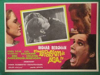 Ingmar Bergman The Passion Of Anna Liv Ullman En Passion Mexican Lobby Card 2