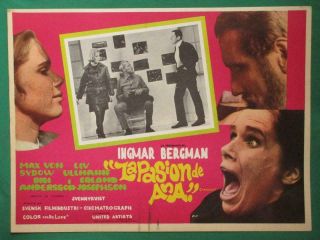 Ingmar Bergman The Passion Of Anna Liv Ullman En Passion Mexican Lobby Card 1