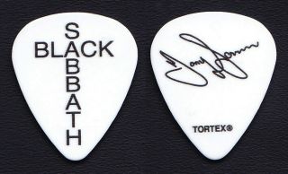 Black Sabbath Tony Iommi Signature Cross White Guitar Pick 2016 - 17 The End Tour
