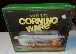 Box Vintage - Corning Ware Spice O Life Casserole 2 1/2 Quart A - 10 - 8