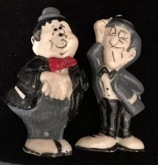 Vintage Laurel And Hardy Pin Set,  Bakelite?