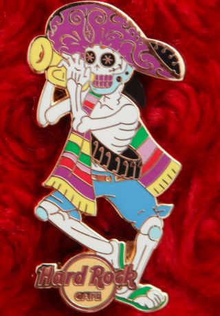 Hard Rock Cafe Pin Online Sugar Skull Trumpet Hat Day Of Dead Dia De Los Muertos