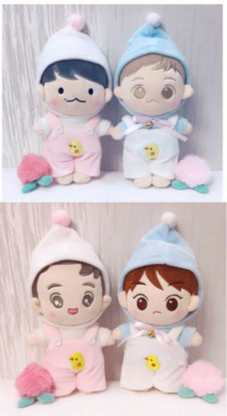 Kpop Exo Baekhyun Xiumin D.  O Doll With Clothes Stuffed Plush Dolls Handmade Gift