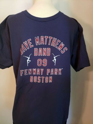 Dave Matthews Band Fenway Park T - Shirt 2009 Size Medium Moore 41 Boston