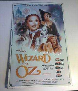 Vintage Wizard Of Oz 1994 Metal/tin Sign 16.  5 " X 10.  5 "