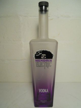 Jimi Hendrix Electric Vodka 750 Ml Bottle (empty)