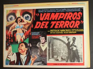 1971 Incense For The Damned Mexican Movie Lobby Card Vampires