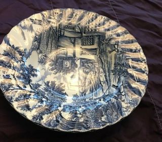 The Hunter By Myott Hand Engraved Soup Plate 8 3/4 