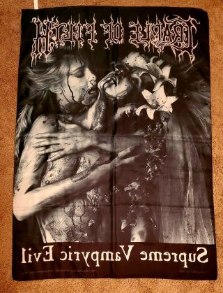 Cradle Of Filth - Vintage 1996 Tour Supreme Vampyric Evil Banner Flag Poster